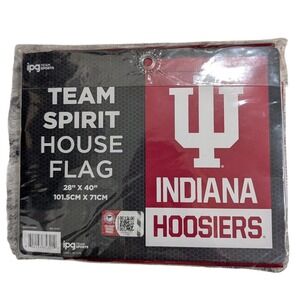 NWT Indiana Hoosiers House Flag 28x40 Team Spirit NCAA Licensed IU Crimson White